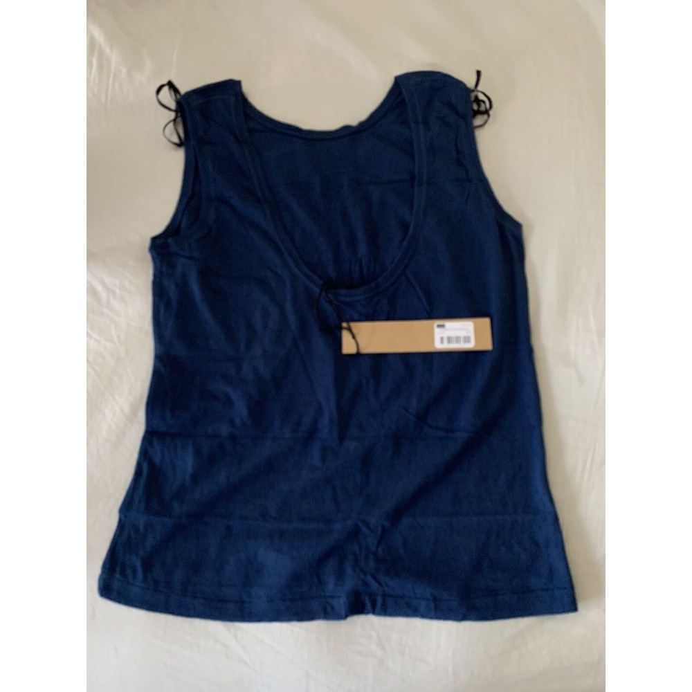 NWT Ksubi Women's Double Dye Muscle Tee Navy Blue Size Small